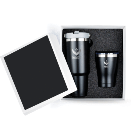 Olga gift set with 900ml tumbler and 350ml thermal mug in gift box